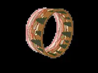Smoky Mountains bead bracelet pattern, colour version 2