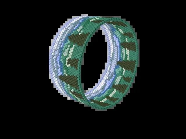 Smoky Mountains bead bracelet pattern preview