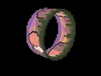 Yosemite Valley bead bracelet pattern, colour version 2