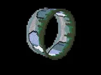 Yosemite Valley bead bracelet pattern, colour version 3