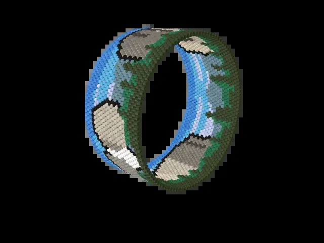 Yosemite Valley bead bracelet pattern preview