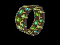 Hoi An Silk Lanterns bead bracelet pattern, colour version 4
