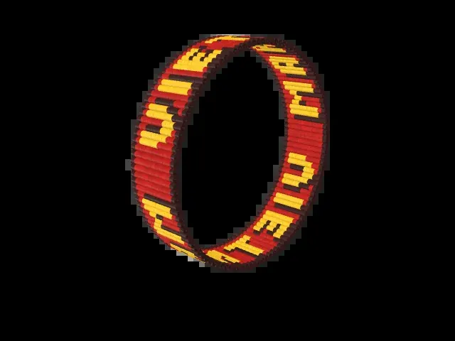 Vietnam bead bracelet pattern preview